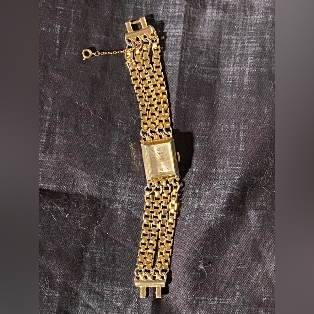 Vintage Sheffield women's watch gold with chain strap - Picture 1 of 6